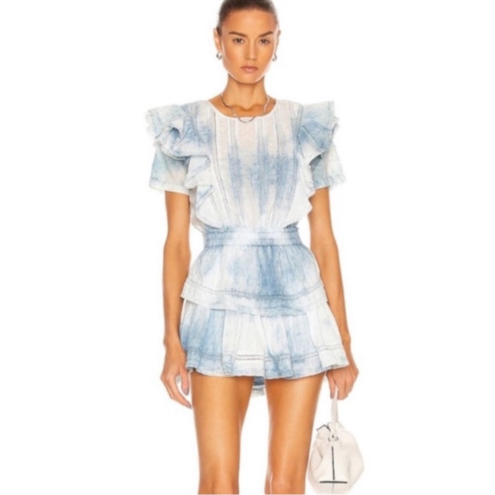 Love shack fancy tie dye blue Natasha dress